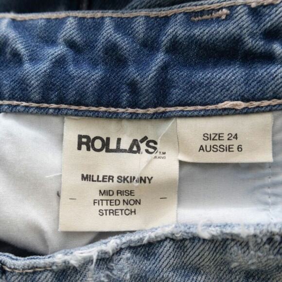 Rolla's Distressed Miller Skinny Size 24 Ladies Jeans - Picture 8 of 8